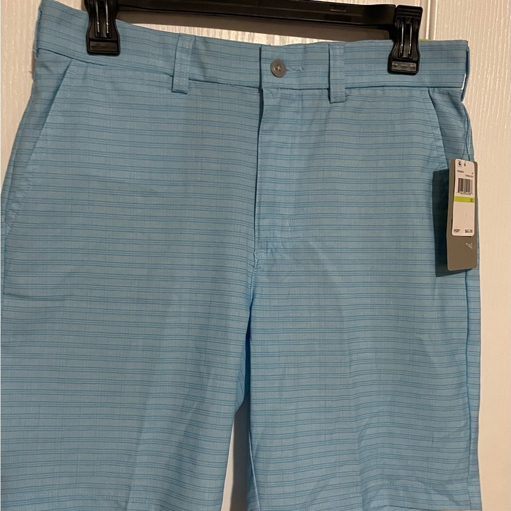 PGA Tour Men's Sky Blue Patterned Shorts - Picture 5 of 7